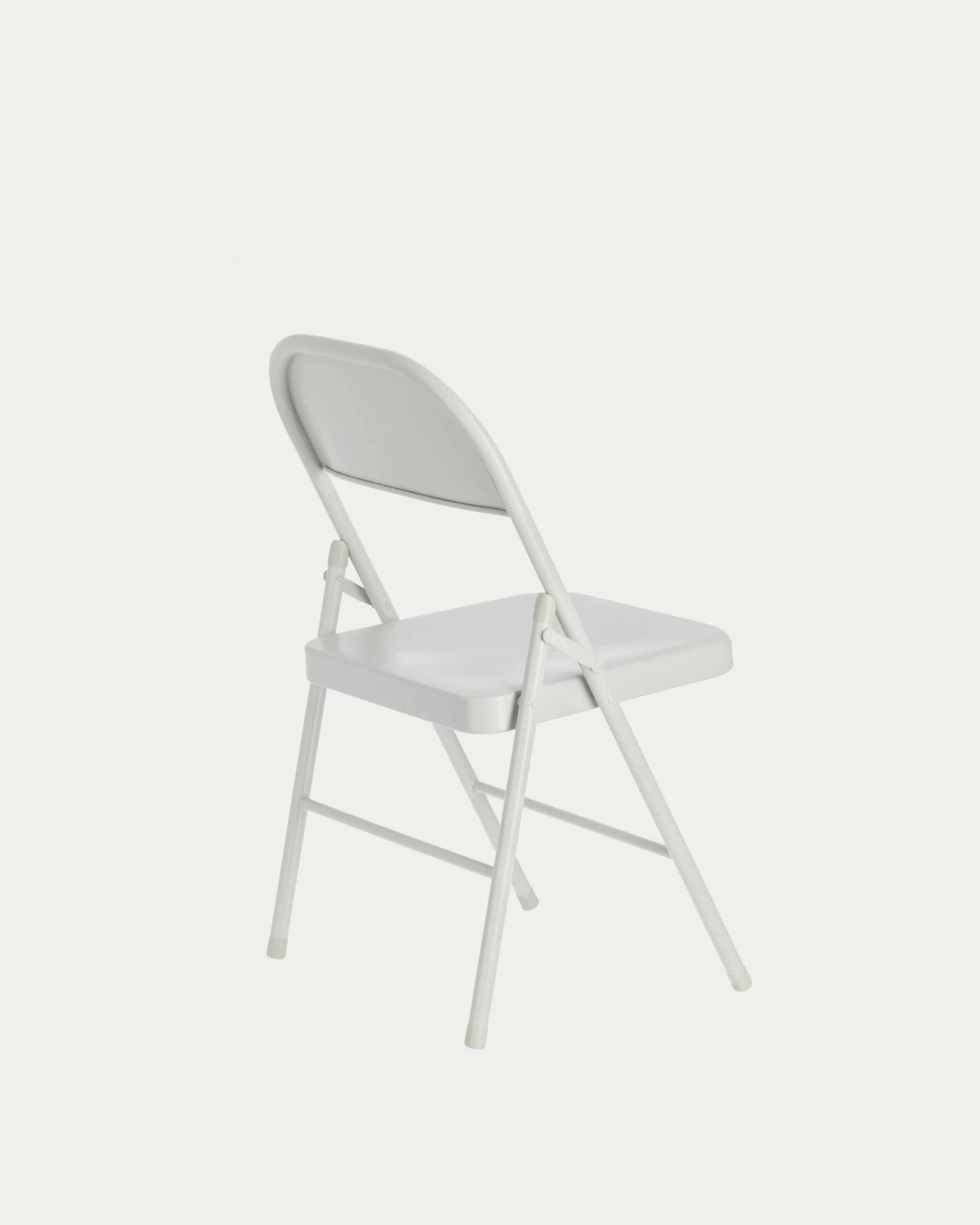 Aidana Metal Folding Chair In Light Grey | Kave Home 10 Aidana Metal Folding Chair In Light Grey | Kave Home - Image 8