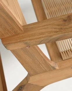 Geralda Acacia Wood Armchair With Natural Finish FSC 100% | Kave Home -Quality Furniture Store CC2095S12 1D02