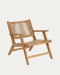Geralda Acacia Wood Armchair With Natural Finish FSC 100% | Kave Home