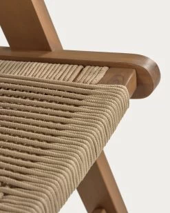 Geralda Acacia Wood Armchair With Dark Finish FSC 100% | Kave Home 13 Geralda Acacia Wood Armchair With Dark Finish FSC 100% | Kave Home -Quality Furniture Store CC2096J12 1D01