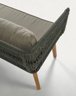 Inti 2 Seater Sofa With 2 Green Cord Armchairs 100% FSC | Kave Home -Quality Furniture Store CC2100J12 1D02