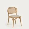 Doriane Solid Oak Chair With Natural Finish And Upholstered Seat | Kave Home 2 Doriane Solid Oak Chair With Natural Finish And Upholstered Seat | Kave Home -Quality Furniture Store CC2108MV12 1V01