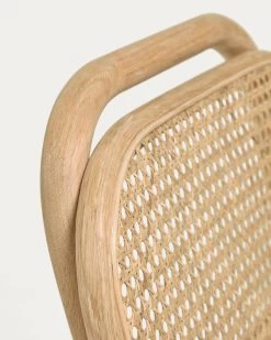 Doriane 65 Cm Height Solid Oak Stool With Natural Finish And Upholstered Seat | Kave Home 16 Doriane 65 Cm Height Solid Oak Stool With Natural Finish And Upholstered Seat | Kave Home -Quality Furniture Store CC2111MV12 1D02