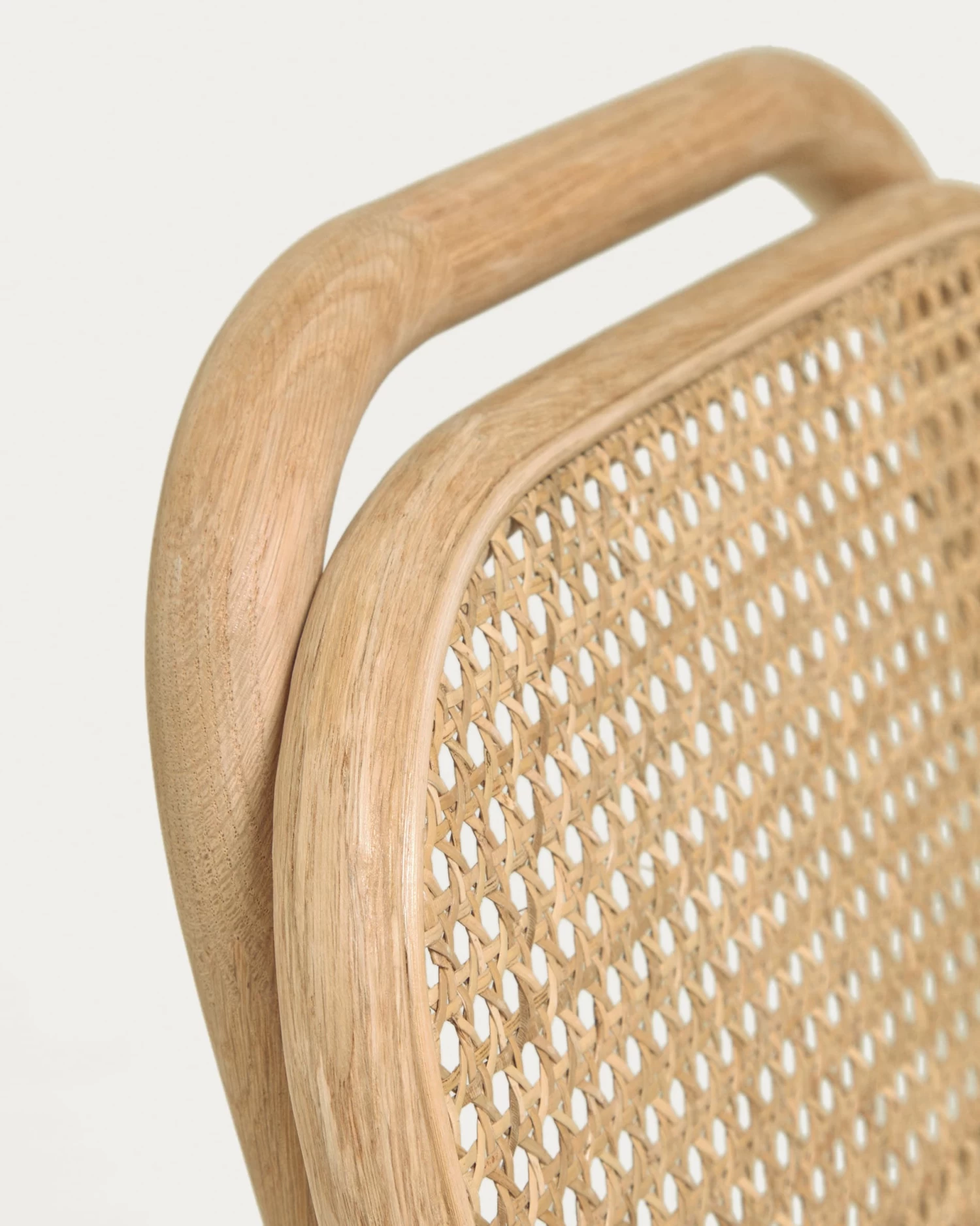 Doriane 65 Cm Height Solid Oak Stool With Natural Finish And Upholstered Seat | Kave Home 7 Doriane 65 Cm Height Solid Oak Stool With Natural Finish And Upholstered Seat | Kave Home - Image 5