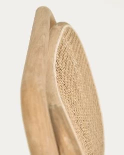 Doriane Solid Oak Easy Chair With Natural Finish And Upholstered Seat | Kave Home -Quality Furniture Store CC2114MV12 1D03