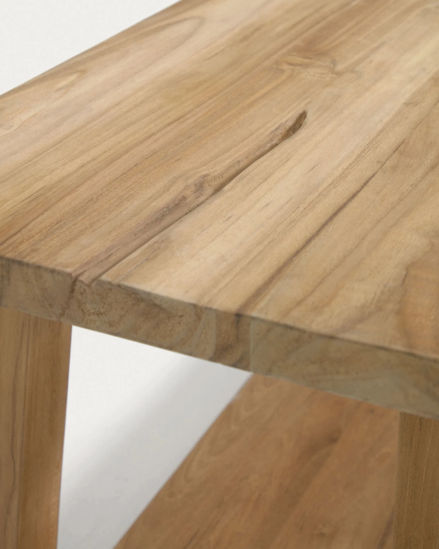 Safara Solid Recycled Teak Bench 150 Cm | Kave Home 5 Safara Solid Recycled Teak Bench 150 Cm | Kave Home - Image 3