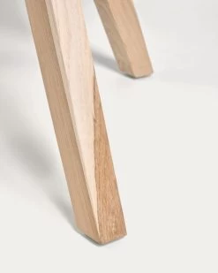 Maial Round Solid Teak Wood Table 90 Cm | Kave Home -Quality Furniture Store CC2125M47 1D02