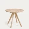 Maial Round Solid Teak Wood Table 90 Cm | Kave Home 2 Maial Round Solid Teak Wood Table 90 Cm | Kave Home -Quality Furniture Store CC2125M47 1V01