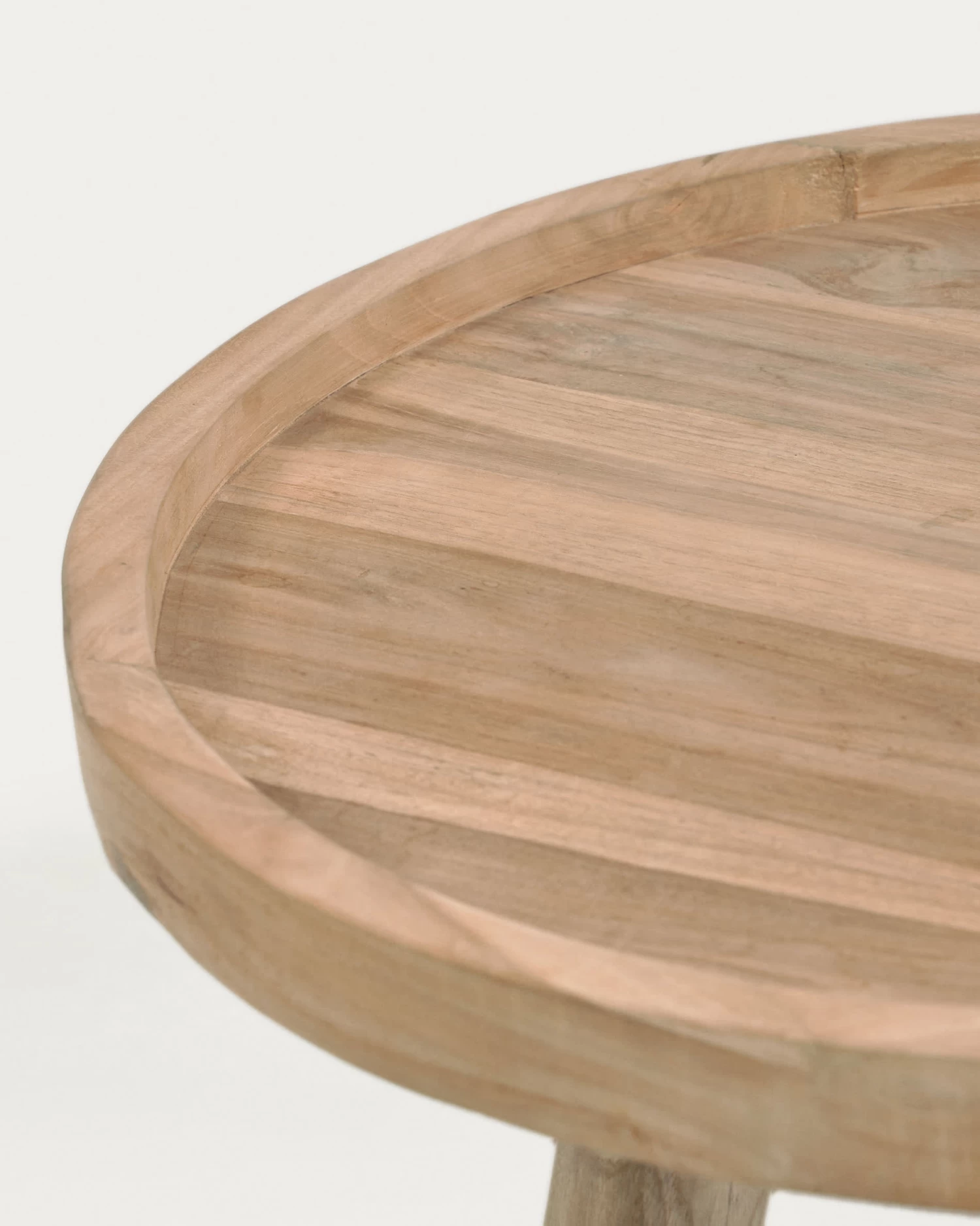 Glenda Round Solid Teak Wood Coffee Table à 55 Cm | Kave Home 5 Glenda Round Solid Teak Wood Coffee Table à 55 Cm | Kave Home - Image 3