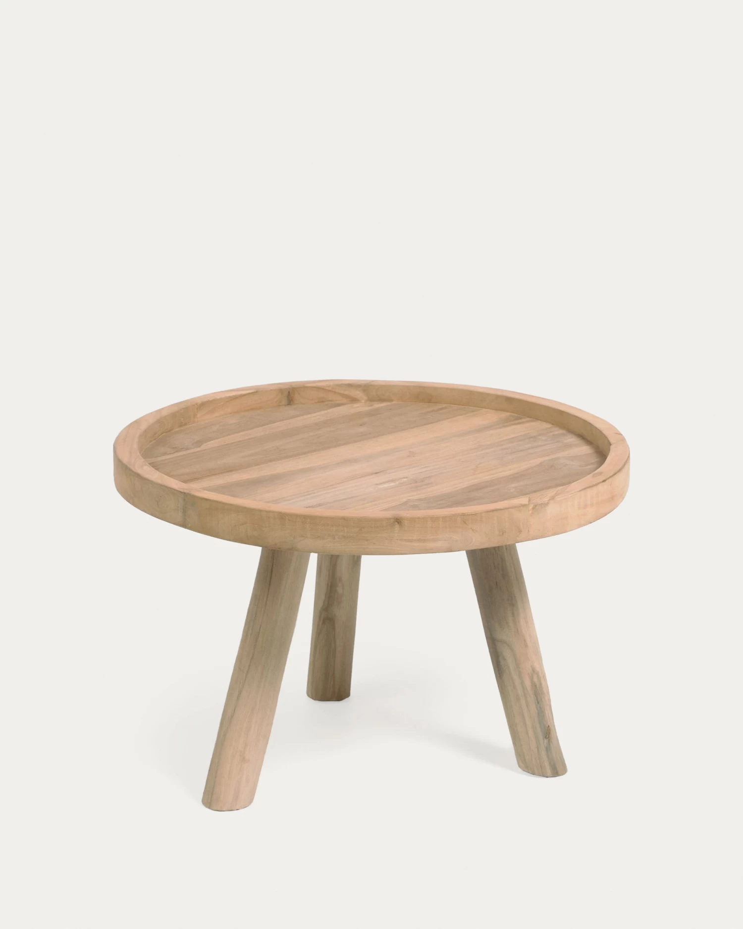 Glenda Round Solid Teak Wood Coffee Table à 55 Cm | Kave Home 3 Glenda Round Solid Teak Wood Coffee Table à 55 Cm | Kave Home
