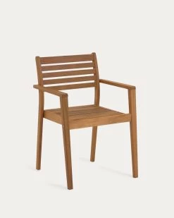 Hanzel Stackable Solid 100% FSC Acacia Wood Garden Chair | Kave Home