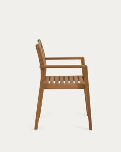 Hanzel Stackable Solid 100% FSC Acacia Wood Garden Chair | Kave Home 17 Hanzel Stackable Solid 100% FSC Acacia Wood Garden Chair | Kave Home -Quality Furniture Store CC2167M46 1V02