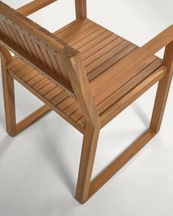 Emili Solid 100% FSC Acacia Garden Chair | Kave Home -Quality Furniture Store CC2168M46 1D01