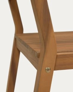Emili Solid 100% FSC Acacia Garden Chair | Kave Home -Quality Furniture Store CC2168M46 1D03