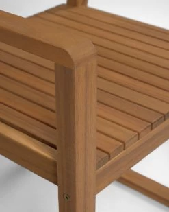 Emili Solid 100% FSC Acacia Garden Chair | Kave Home -Quality Furniture Store CC2168M46 1D04