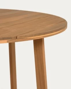 Dafne Round Garden Table In Solid Acacia Ã 120 Cm FSC 100% | Kave Home -Quality Furniture Store CC2171M46 1D01