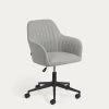 Madina Light Grey Office Chair | Kave Home