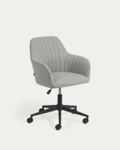 Madina Light Grey Office Chair | Kave Home