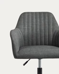 Madina Dark Grey Office Chair | Kave Home -Quality Furniture Store CC2186VD15 1D02