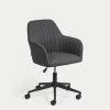 Madina Dark Grey Office Chair | Kave Home