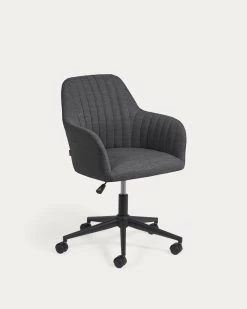 Madina Dark Grey Office Chair | Kave Home