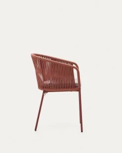 Yanet Terracotta Rope Chair With Galvanised Steel Legs | Kave Home 17 Yanet Terracotta Rope Chair With Galvanised Steel Legs | Kave Home -Quality Furniture Store CC2189J86 1V02
