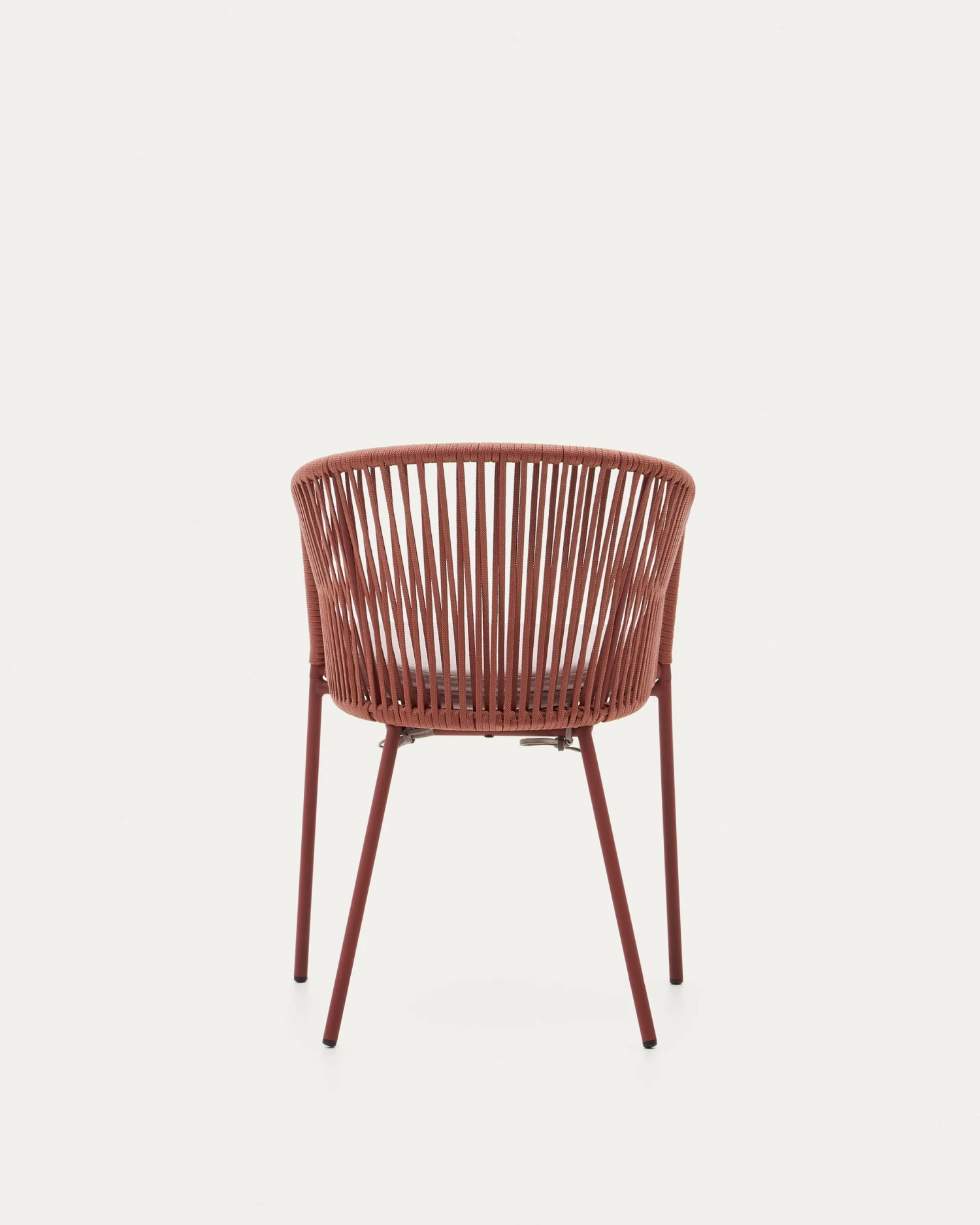 Yanet Terracotta Rope Chair With Galvanised Steel Legs | Kave Home 12 Yanet Terracotta Rope Chair With Galvanised Steel Legs | Kave Home - Image 10