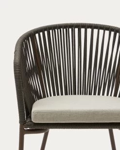 Yanet Green Rope Chair With Galvanised Steel Legs | Kave Home 14 Yanet Green Rope Chair With Galvanised Steel Legs | Kave Home -Quality Furniture Store CC2190J19 1D01