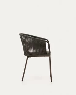 Yanet Green Rope Chair With Galvanised Steel Legs | Kave Home 17 Yanet Green Rope Chair With Galvanised Steel Legs | Kave Home -Quality Furniture Store CC2190J19 1V02