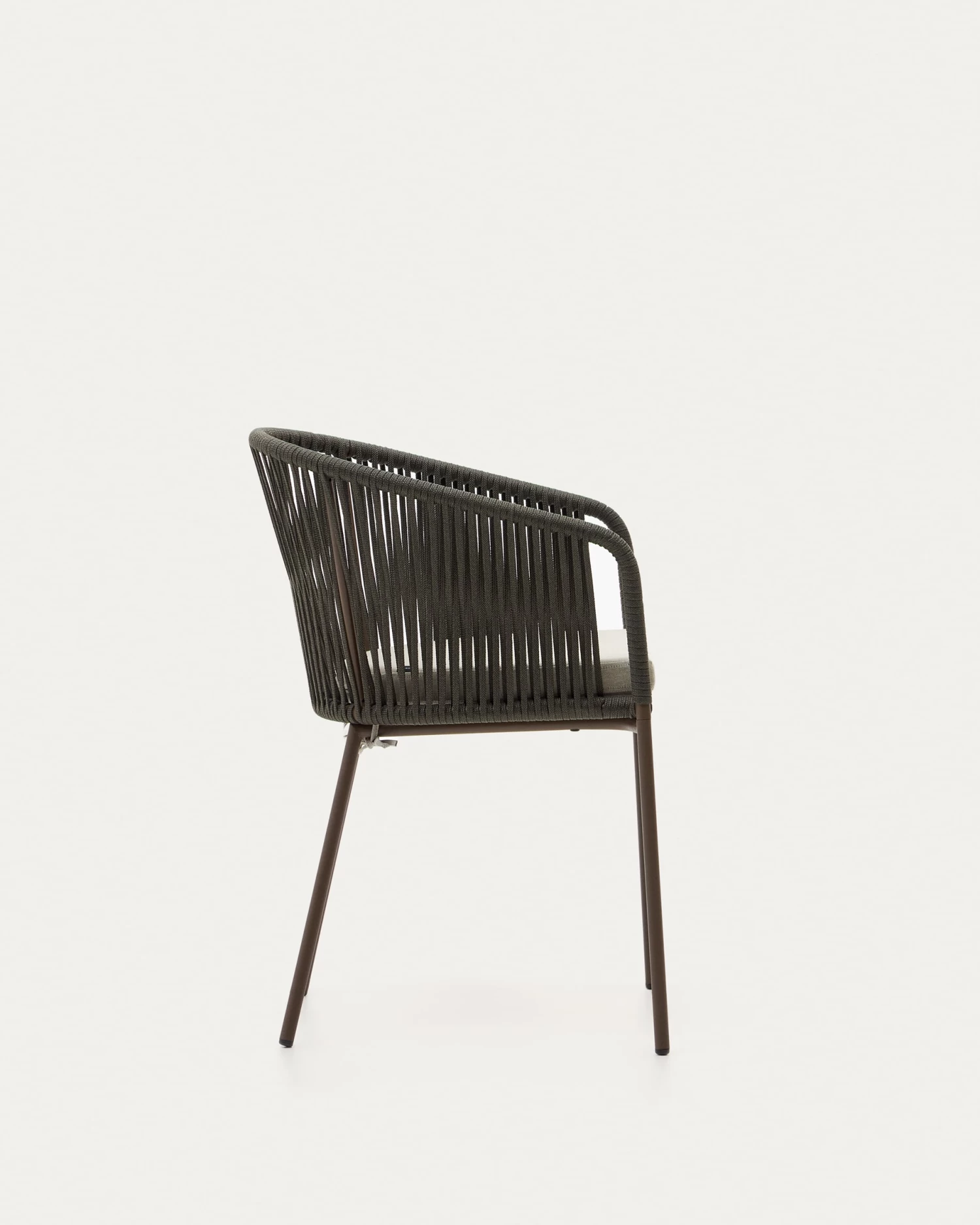 Yanet Green Rope Chair With Galvanised Steel Legs | Kave Home 8 Yanet Green Rope Chair With Galvanised Steel Legs | Kave Home - Image 6