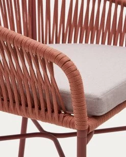 Yanet Stackable Stool Made From Terracotta Cord And Galvanised Steel Height 65 Cm | Kave Home 15 Yanet Stackable Stool Made From Terracotta Cord And Galvanised Steel Height 65 Cm | Kave Home -Quality Furniture Store CC2192J86 1D02