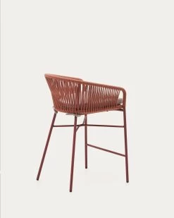 Yanet Stackable Stool Made From Terracotta Cord And Galvanised Steel Height 65 Cm | Kave Home 17 Yanet Stackable Stool Made From Terracotta Cord And Galvanised Steel Height 65 Cm | Kave Home -Quality Furniture Store CC2192J86 1V03