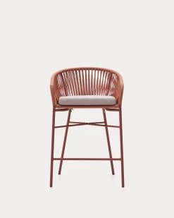 Yanet Stackable Stool Made From Terracotta Cord And Galvanised Steel Height 65 Cm | Kave Home 18 Yanet Stackable Stool Made From Terracotta Cord And Galvanised Steel Height 65 Cm | Kave Home -Quality Furniture Store CC2192J86 1V04