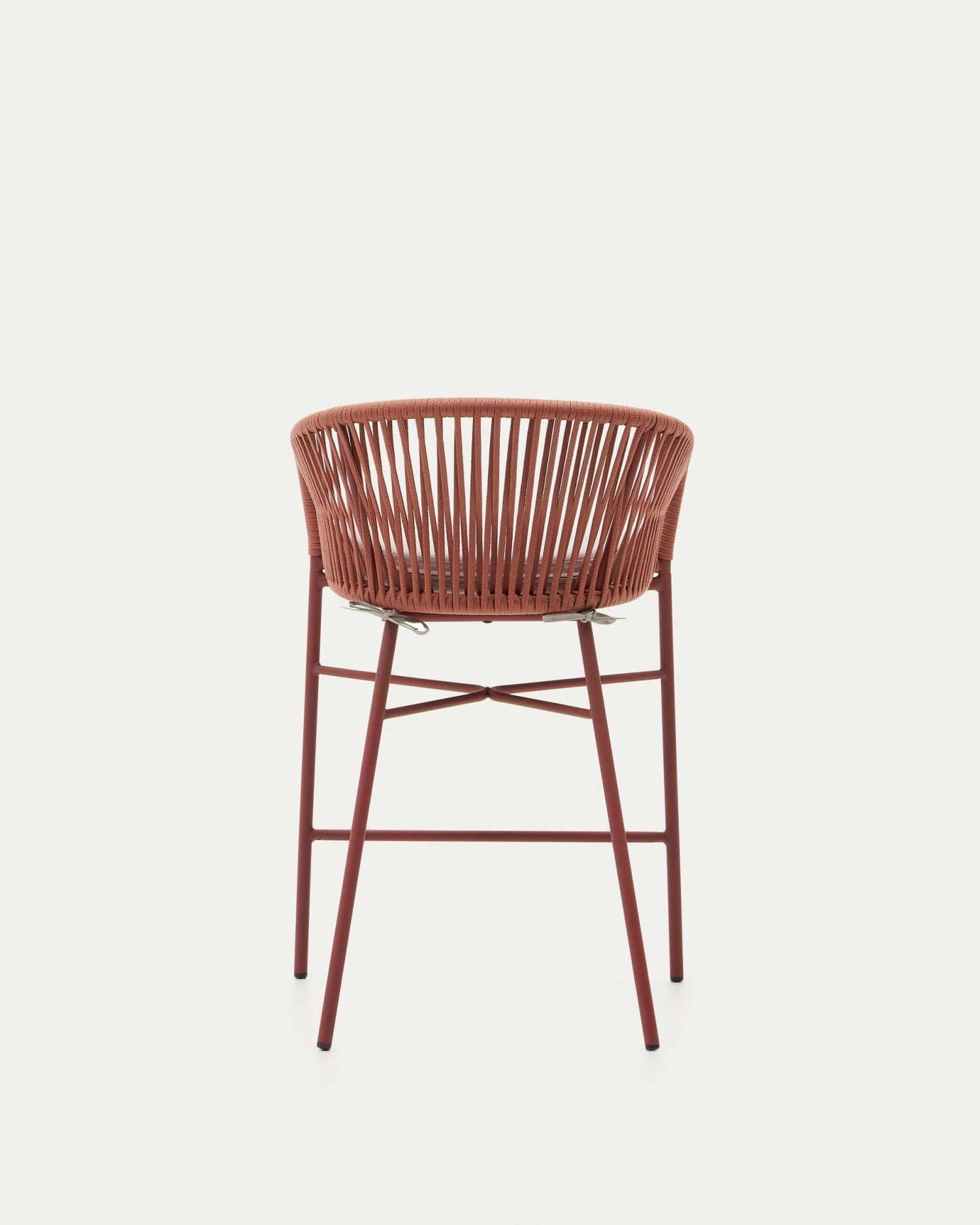 Yanet Stackable Stool Made From Terracotta Cord And Galvanised Steel Height 65 Cm | Kave Home 11 Yanet Stackable Stool Made From Terracotta Cord And Galvanised Steel Height 65 Cm | Kave Home - Image 9