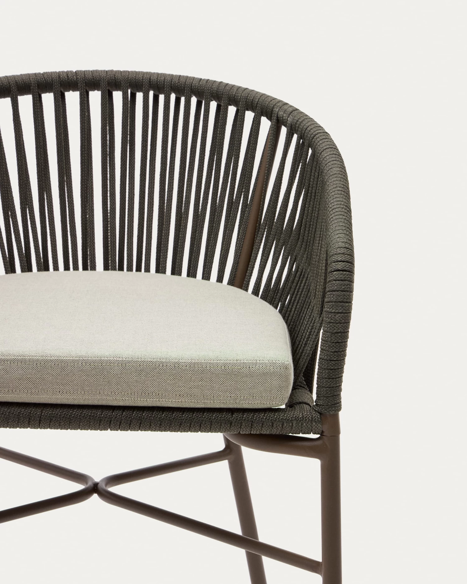 Yanet Stool Made From Green Cord And Galvanised Steel Height 65 Cm | Kave Home 5 Yanet Stool Made From Green Cord And Galvanised Steel Height 65 Cm | Kave Home - Image 3