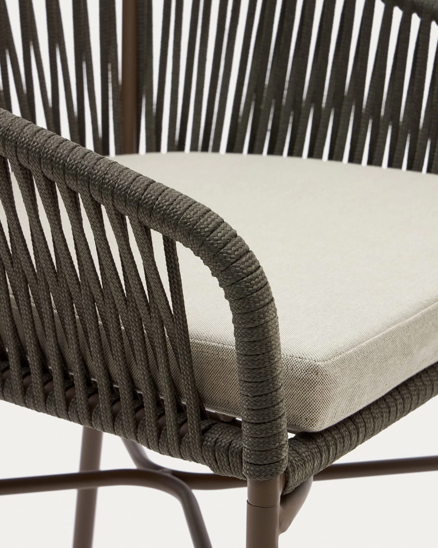 Yanet Stool Made From Green Cord And Galvanised Steel Height 65 Cm | Kave Home 7 Yanet Stool Made From Green Cord And Galvanised Steel Height 65 Cm | Kave Home - Image 5