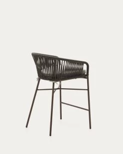 Yanet Stool Made From Green Cord And Galvanised Steel Height 65 Cm | Kave Home 17 Yanet Stool Made From Green Cord And Galvanised Steel Height 65 Cm | Kave Home -Quality Furniture Store CC2193J19 1V03