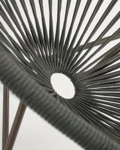 Samantha Armchair With Green Cord And Galvanised Steel. | Kave Home 13 Samantha Armchair With Green Cord And Galvanised Steel. | Kave Home -Quality Furniture Store CC2195J19 1D01