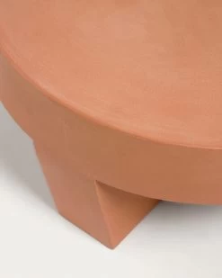 Vilena Round Outdoor Terracotta Coffee Table Ã 60 Cm | Kave Home -Quality Furniture Store CC2226PR86 1D02