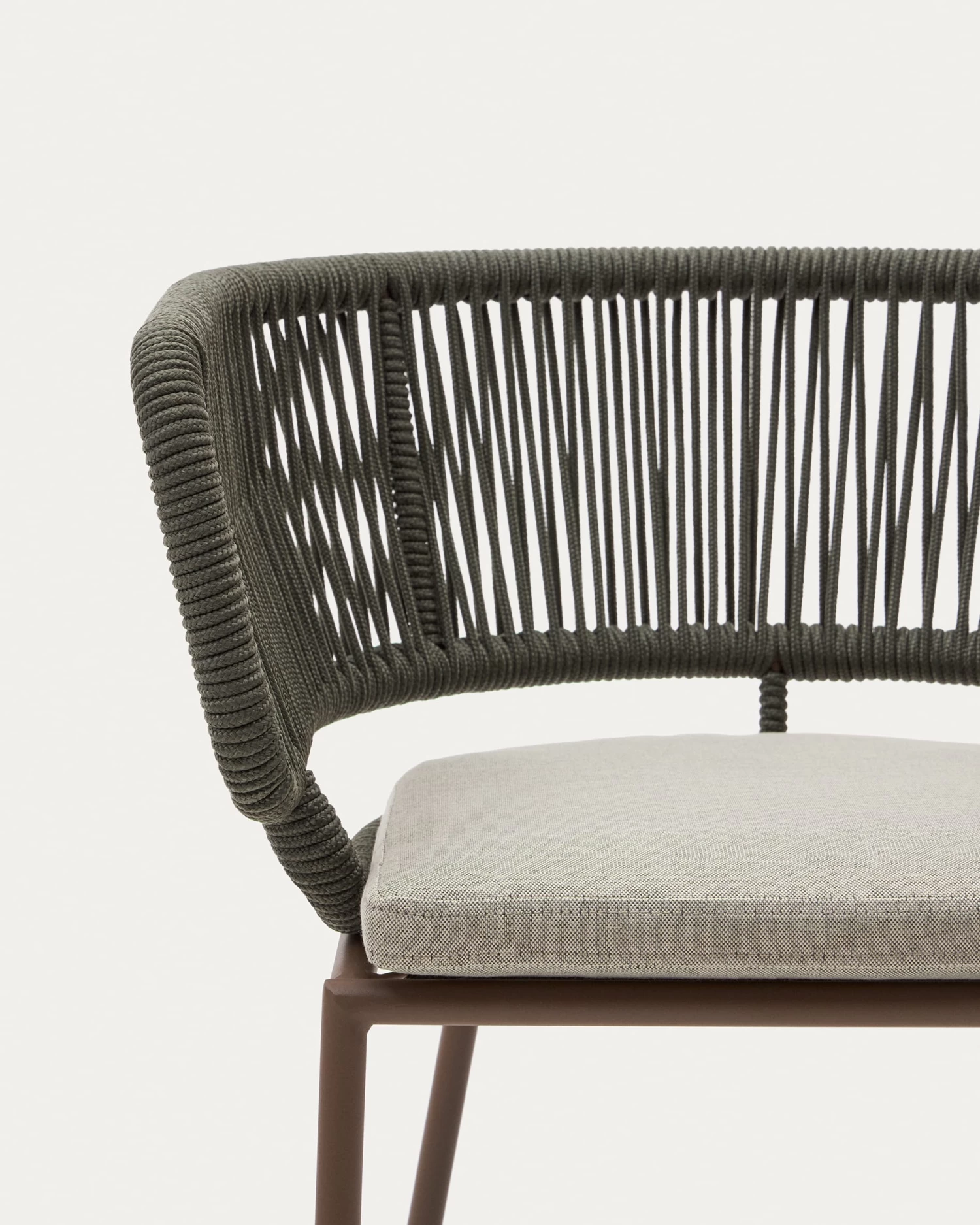 Nadin Green Cord Chair With Galvanised Steel Legs. | Kave Home 5 Nadin Green Cord Chair With Galvanised Steel Legs. | Kave Home - Image 3