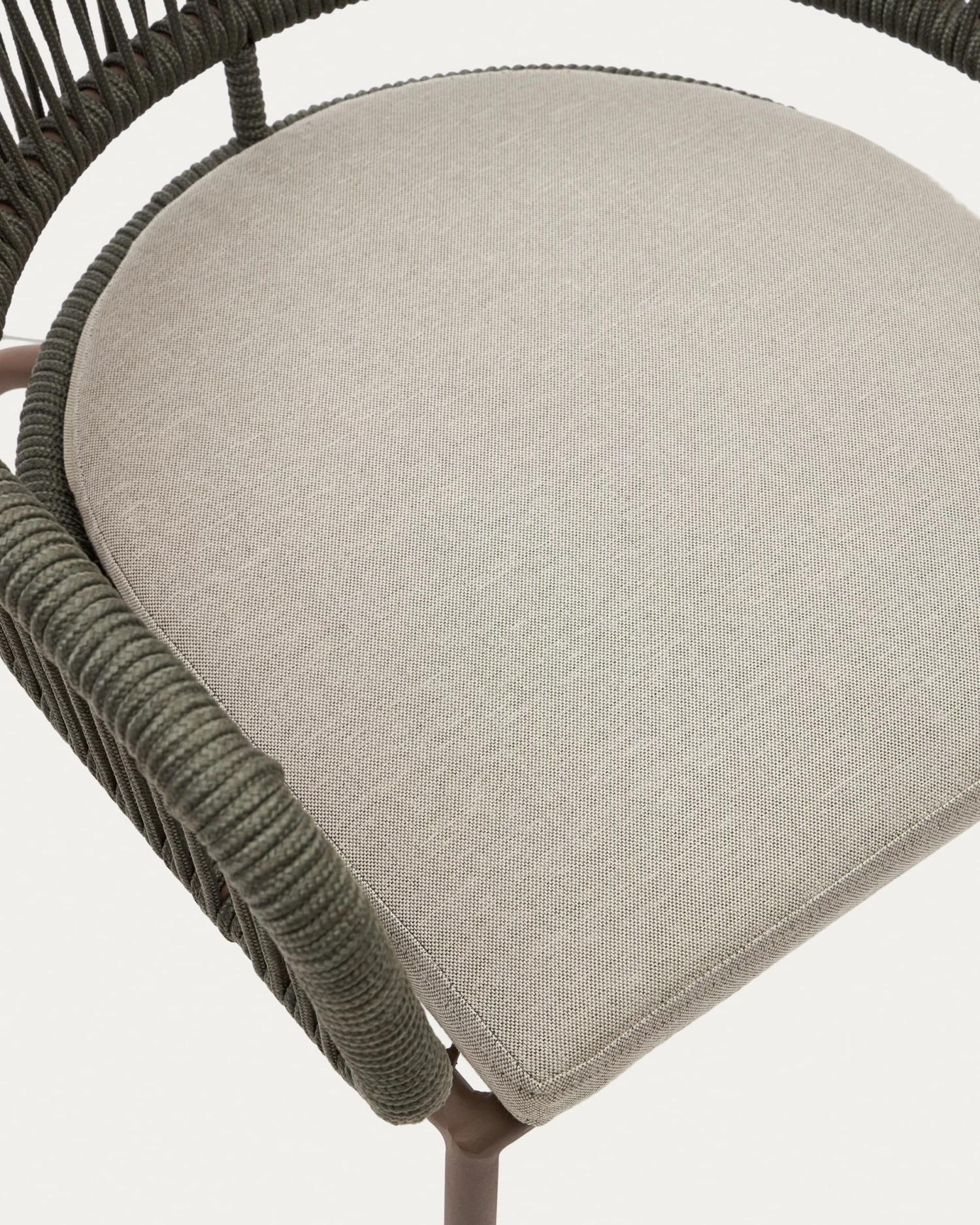 Nadin Green Cord Chair With Galvanised Steel Legs. | Kave Home 7 Nadin Green Cord Chair With Galvanised Steel Legs. | Kave Home - Image 5