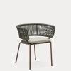 Nadin Green Cord Chair With Galvanised Steel Legs. | Kave Home -Quality Furniture Store CC2232J19 1V01