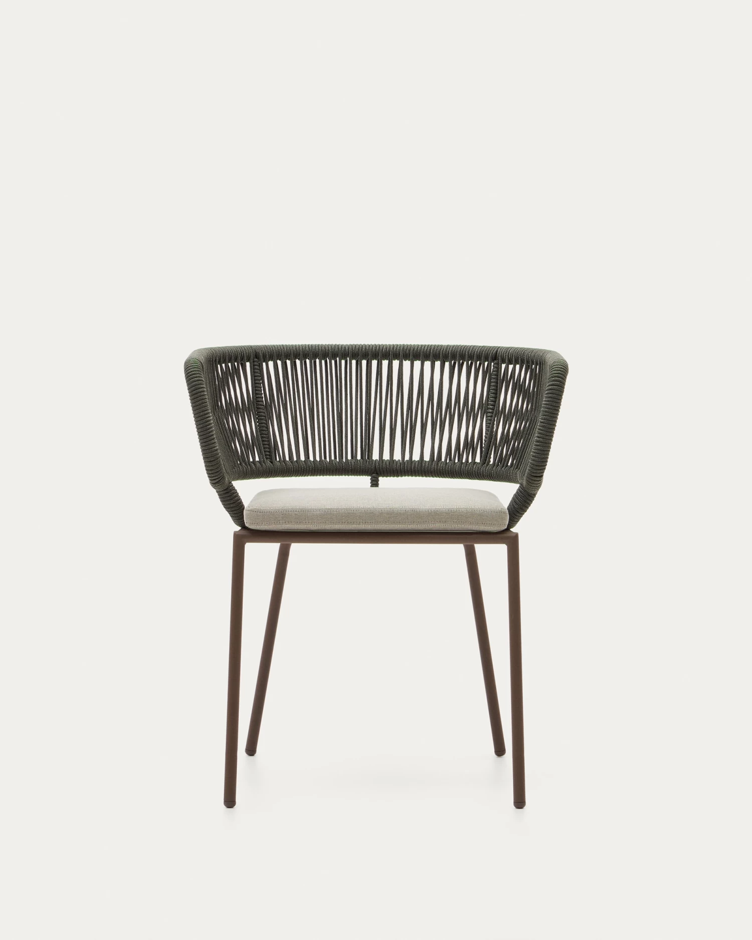 Nadin Green Cord Chair With Galvanised Steel Legs. | Kave Home 12 Nadin Green Cord Chair With Galvanised Steel Legs. | Kave Home - Image 10