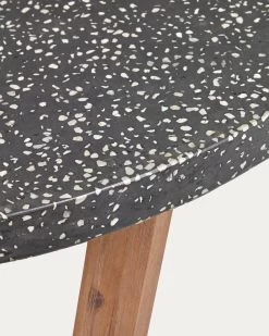 Shanelle Round Table For Two In Black Terrazzo Ø 120 Cm 10 Shanelle Round Table For Two In Black Terrazzo Ø 120 Cm -Quality Furniture Store CC2259PR01 1D01
