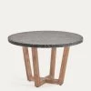 Shanelle Round Table For Two In Black Terrazzo Ø 120 Cm