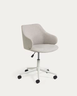 Einara Light Grey Office Chair | Kave Home