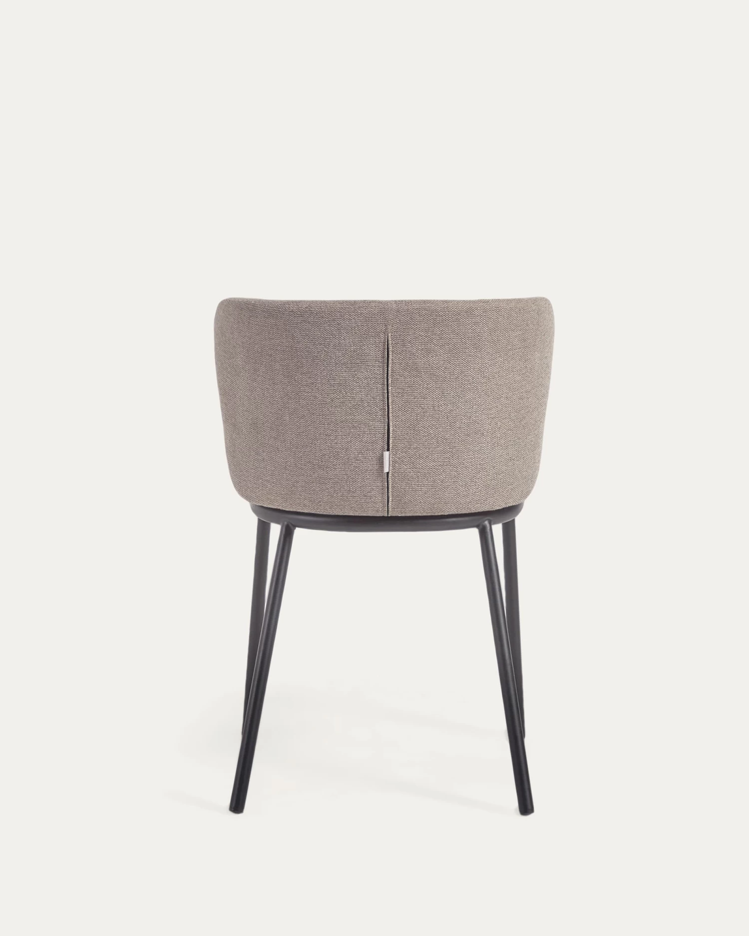 Ciselia Chair In Light Brown Chenille And Black Steel | Kave Home 11 Ciselia Chair In Light Brown Chenille And Black Steel | Kave Home - Image 9