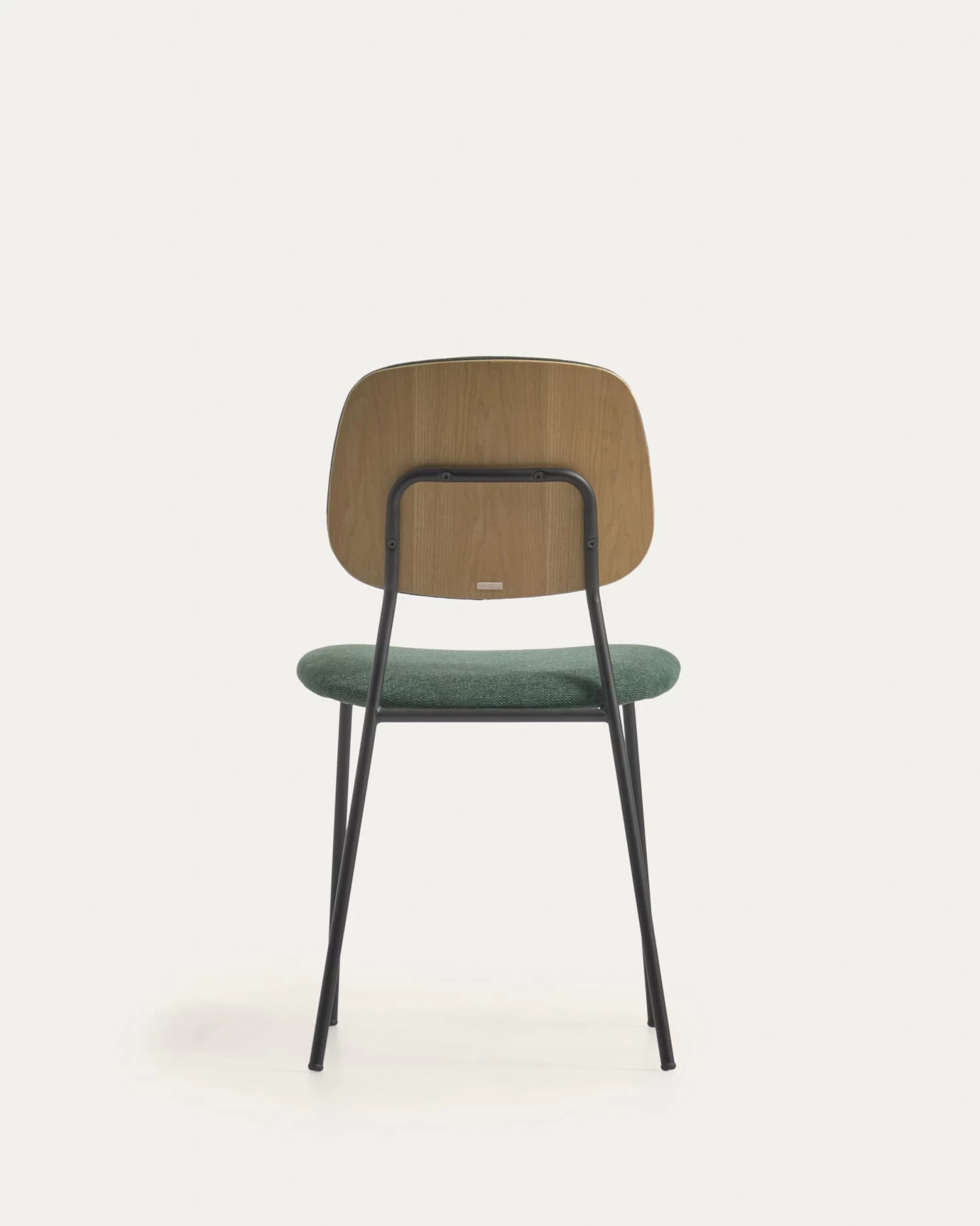 Benilda Dark Green Stackable Chair With Oak Veneer And Steel With Black Finish 11 Benilda Dark Green Stackable Chair With Oak Veneer And Steel With Black Finish - Image 9