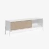 Marielle TV Stand Made From Ash Wood With White Lacquer 167 X 53 Cm. | Kave Home -Quality Furniture Store CC3005M50A 1V01