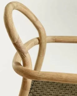 Sheryl Stackable Chair In Solid 100% FSC Eucalyptus And Green Rope | Kave Home 14 Sheryl Stackable Chair In Solid 100% FSC Eucalyptus And Green Rope | Kave Home -Quality Furniture Store CC5078J03 1D02